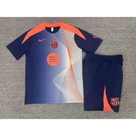 Camiseta de Entrenamiento Barcelona 2025/2026 Niño Kit Azul/Naranja