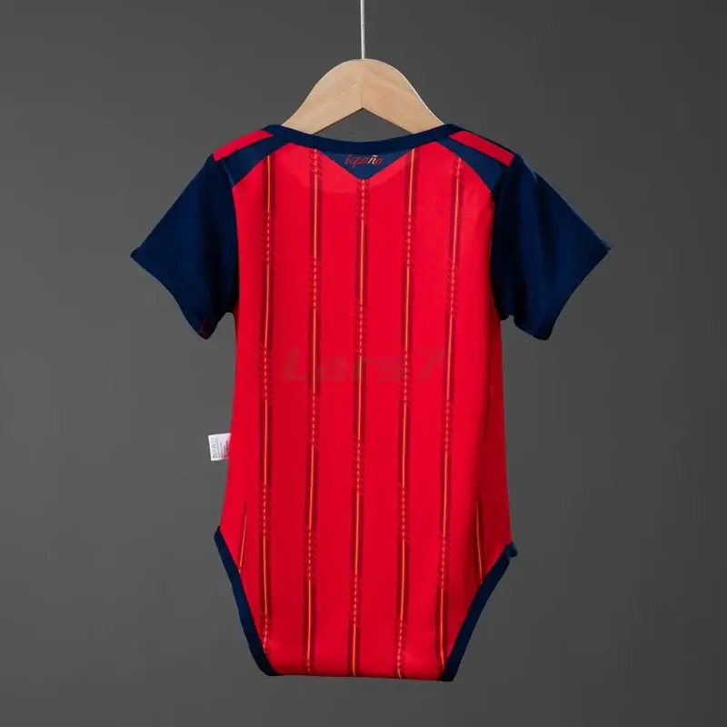 Camiseta España 1ª Equipación Mundial 2026 Rojo/Azul Baby 2 Estrellas