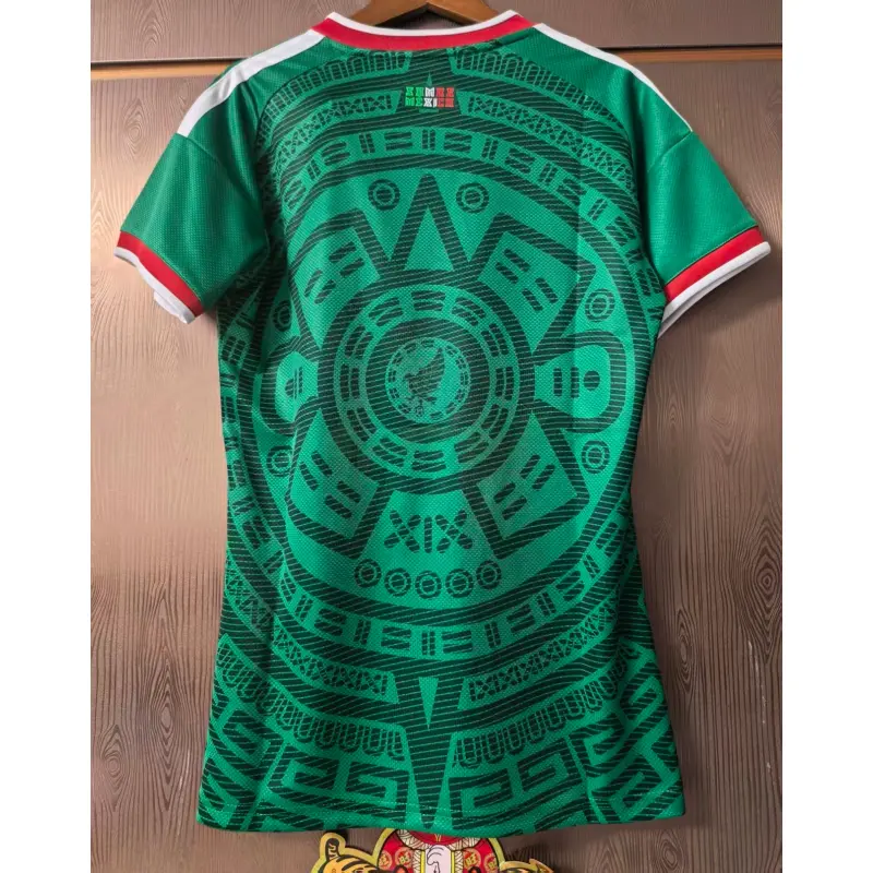 Camiseta México 1ª Equipación Mundial 2026 Verde Mujer