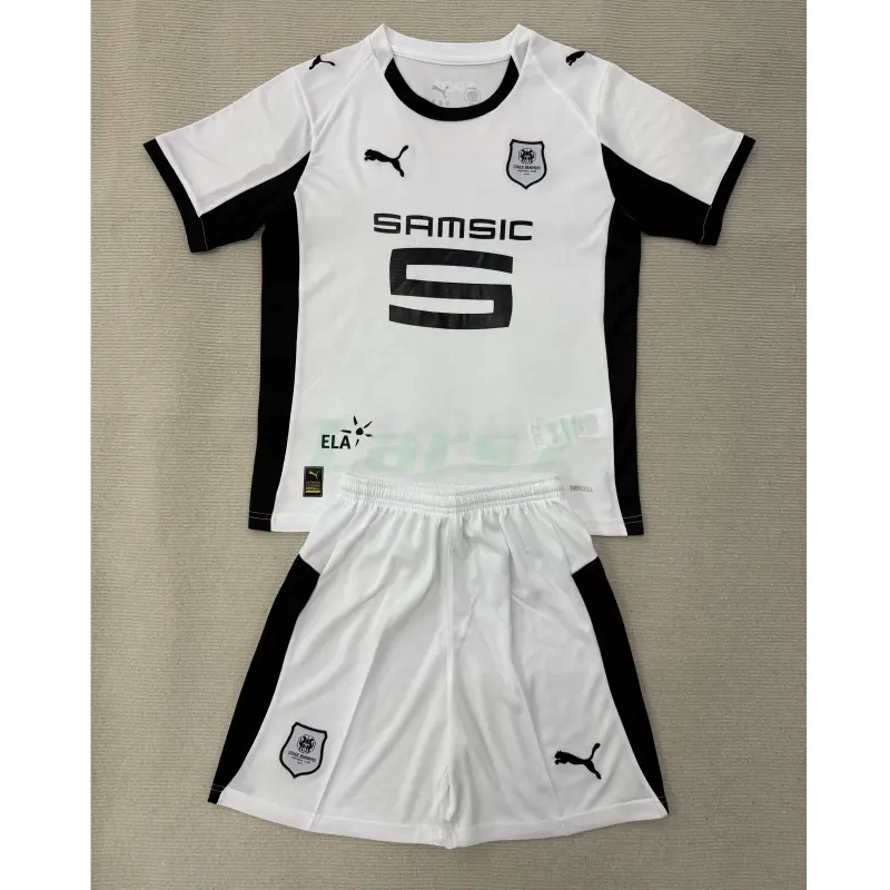 Camiseta Stade Rennais 2ª Equipación 2025/2026 Blanco Niño Kit