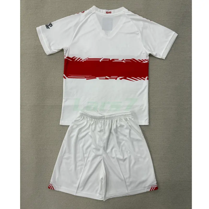 Camiseta VfB Stuttgart 1ª Equipación 2025/2026 Blanco Niño Kit