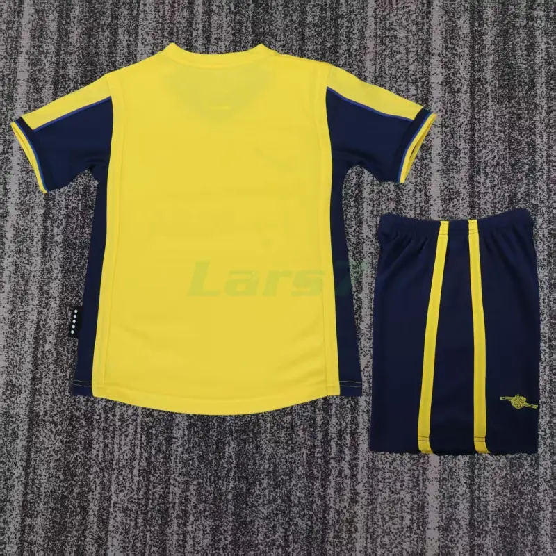 Camiseta Arsenal 2ª Equipación Retro 2000/01 Amarillo/Negro Niño Kit