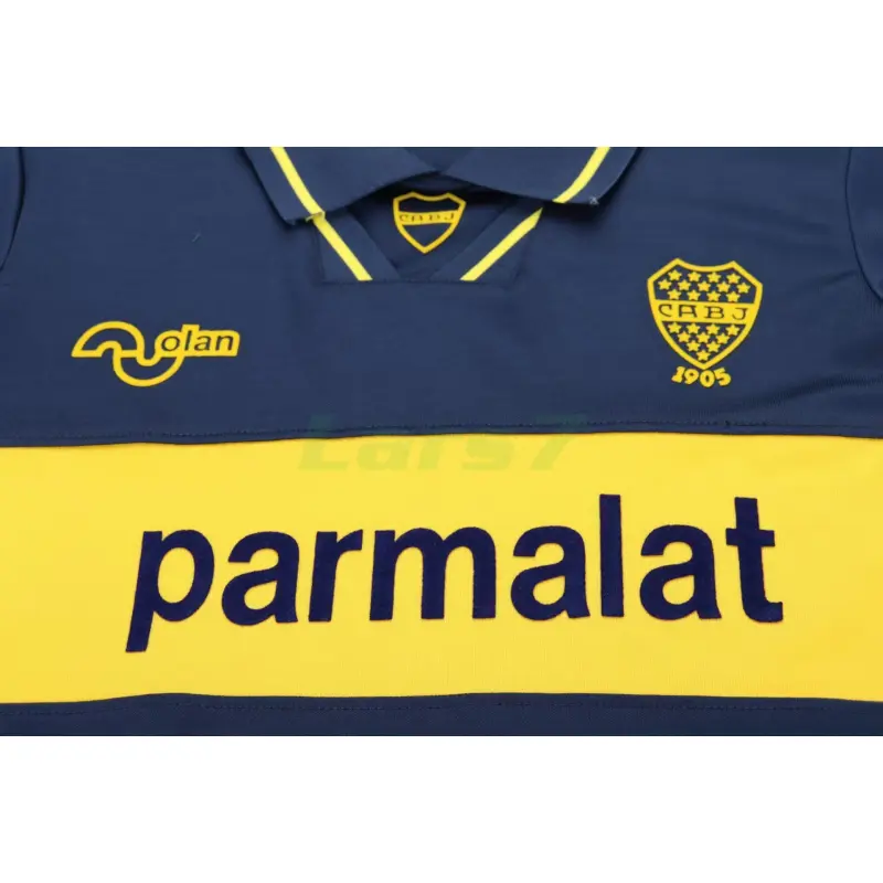 Camiseta Boca Juniors 1ª Equipación Retro 1993/95 Azul/Amarillo Niño Kit