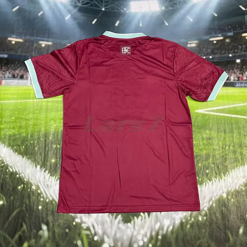 Camiseta Burnley FC 1ª Equipación 2025/2026 Borgoña