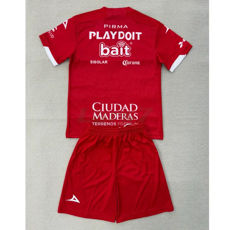 Camiseta Club Necaxa 1ª Equipación 2025/2026 Rojo Niño Kit