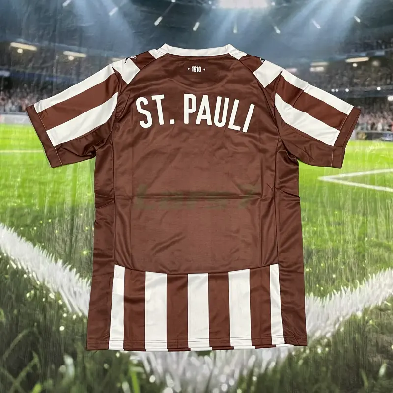Camiseta FC St. Pauli 1ª Equipación 2025/2026 Blanco/Marrón