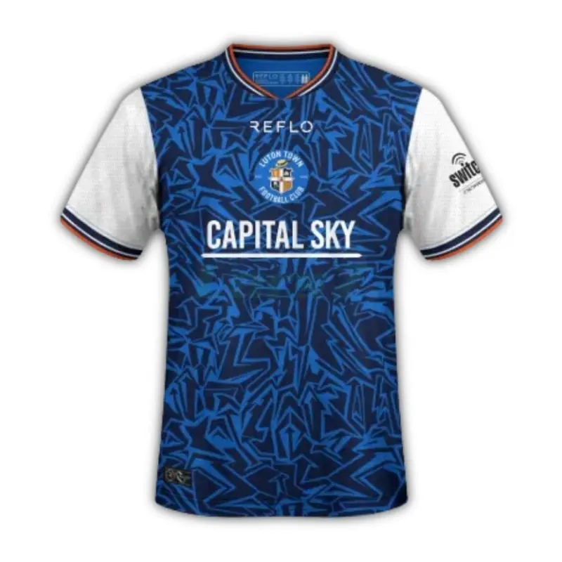 Camiseta Luton Town 2ª Equipación 2025/2026 Azul/Blanco