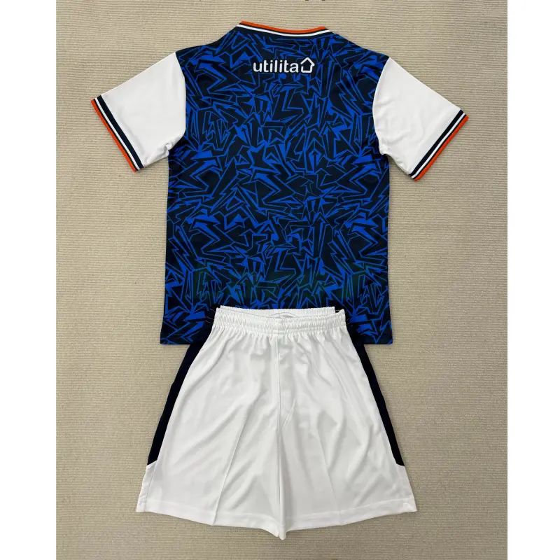 Camiseta Luton Town 2ª Equipación 2025/2026 Azul/Blanco Niño Kit