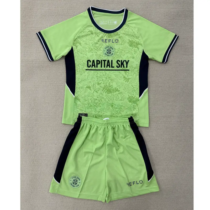 Camiseta Luton Town 3ª Equipación 2025/2026 Verde Niño Kit