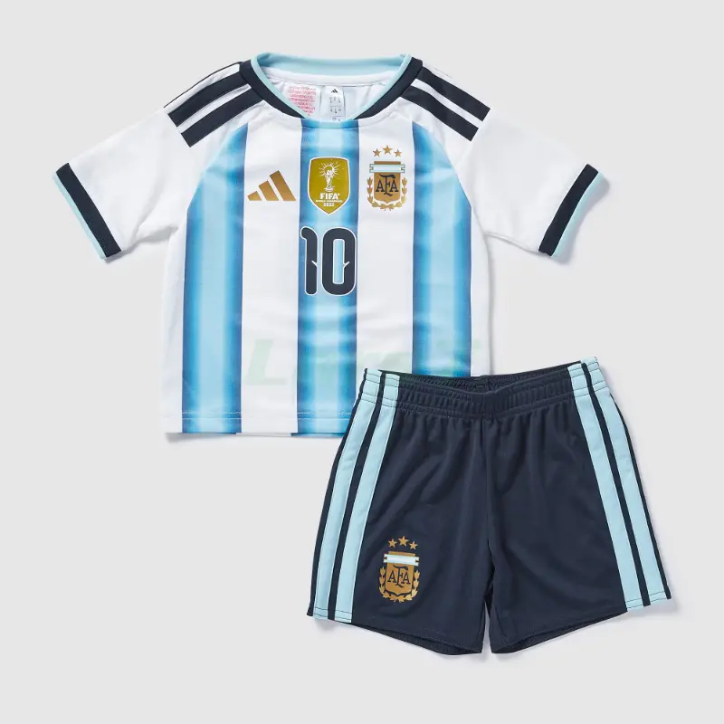 Camiseta Messi 10 Argentina 1ª Equipación 2026 Azul/Blanco Niño Kit