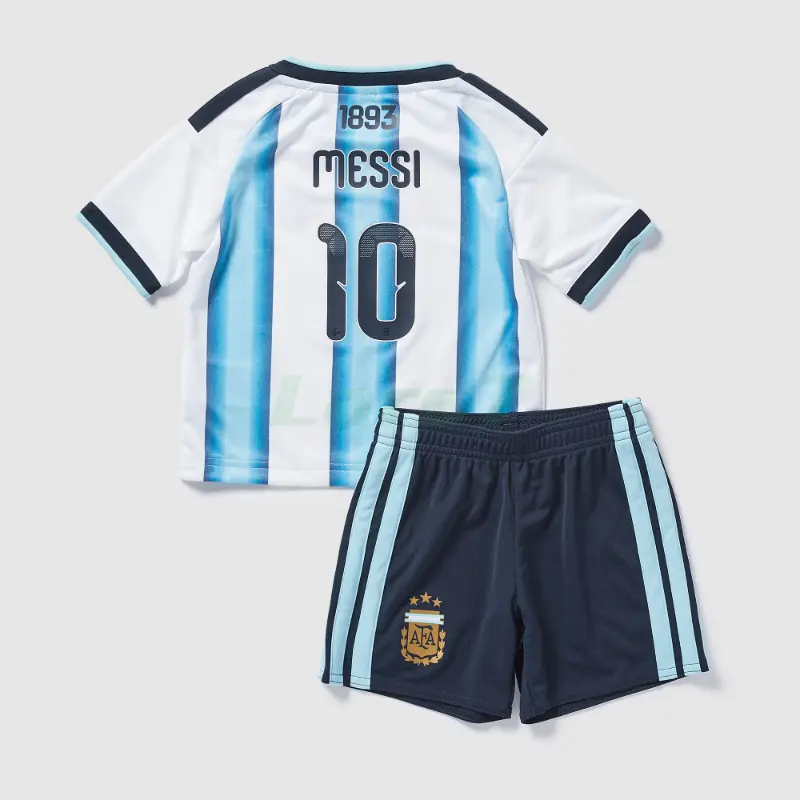 Camiseta Messi 10 Argentina 1ª Equipación 2026 Azul/Blanco Niño Kit