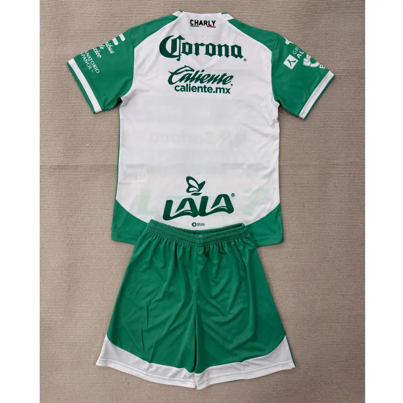 Camiseta Santos Laguna 1ª Equipación 2025/2026 Verde/Blanco Niño Kit