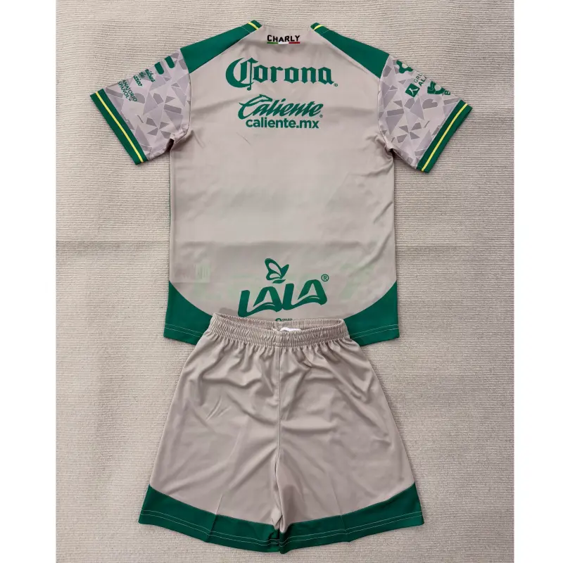 Camiseta Santos Laguna 2ª Equipación 2025/2026 Blanco/Verde Niño Kit