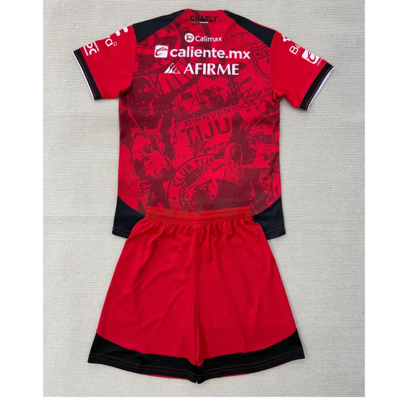 Camiseta Tijuana 1ª Equipación 2025/2026 Rojo Niño Kit