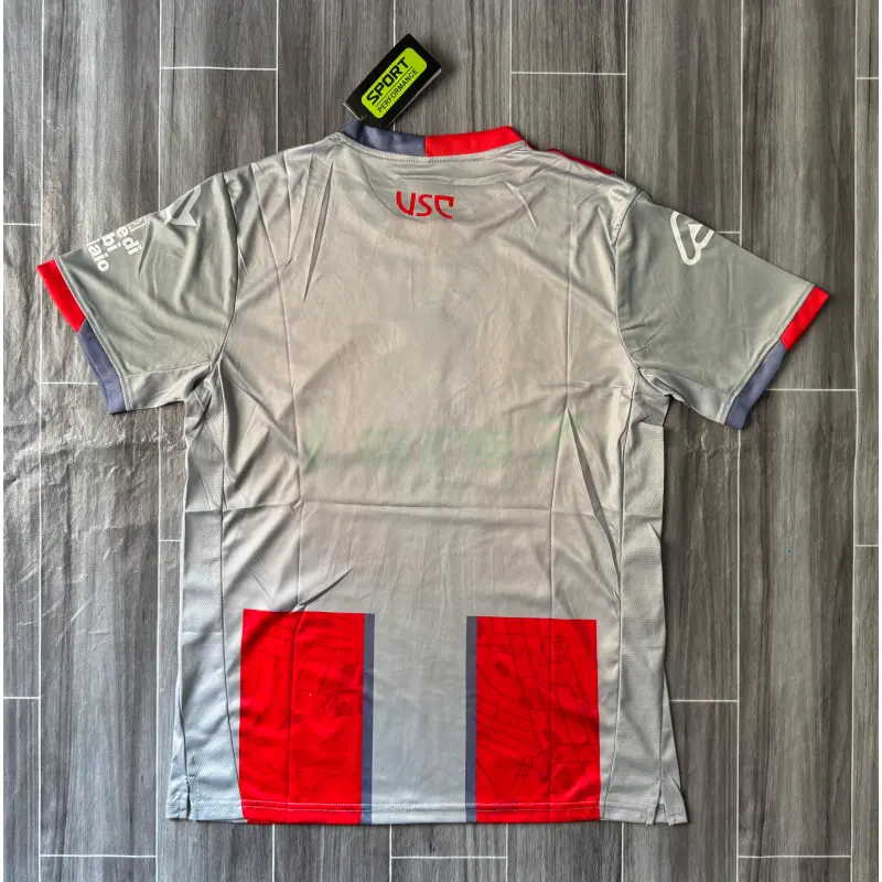 Camiseta US Cremonese 1ª Equipación 2025/2026 Rojo/Gris