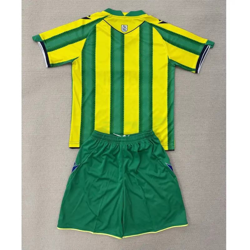 Camiseta West Bromwich Albion 2ª Equipación 2025/2026 Verde/Amarillo Niño Kit