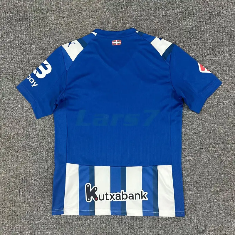 Camiseta Alavés 1ª Equipación 2025/2026 Azul/Blanco con Parche La Liga