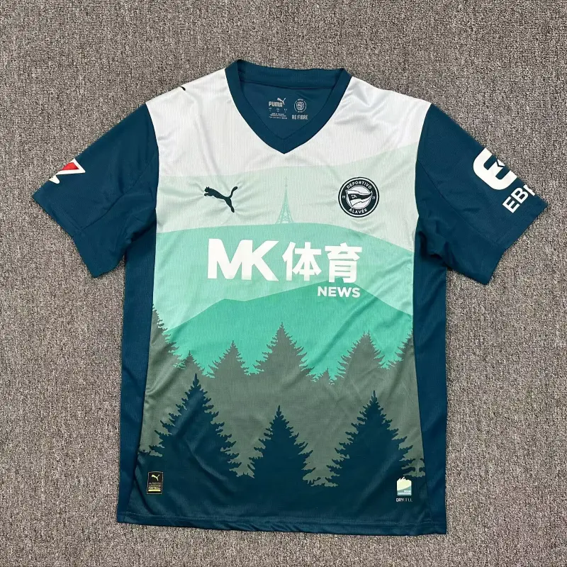 Camiseta Alavés 3ª Equipación 2025/2026 Verde con Parche La Liga