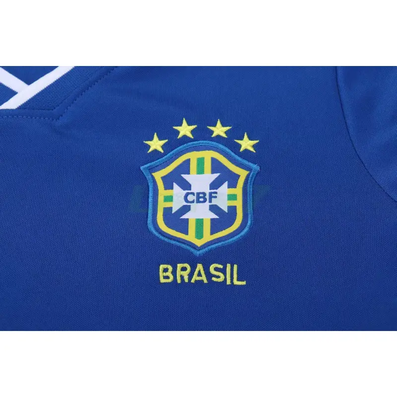 Camiseta Brasil 2ª Equipación Retro 1997 Azul Niño Kit