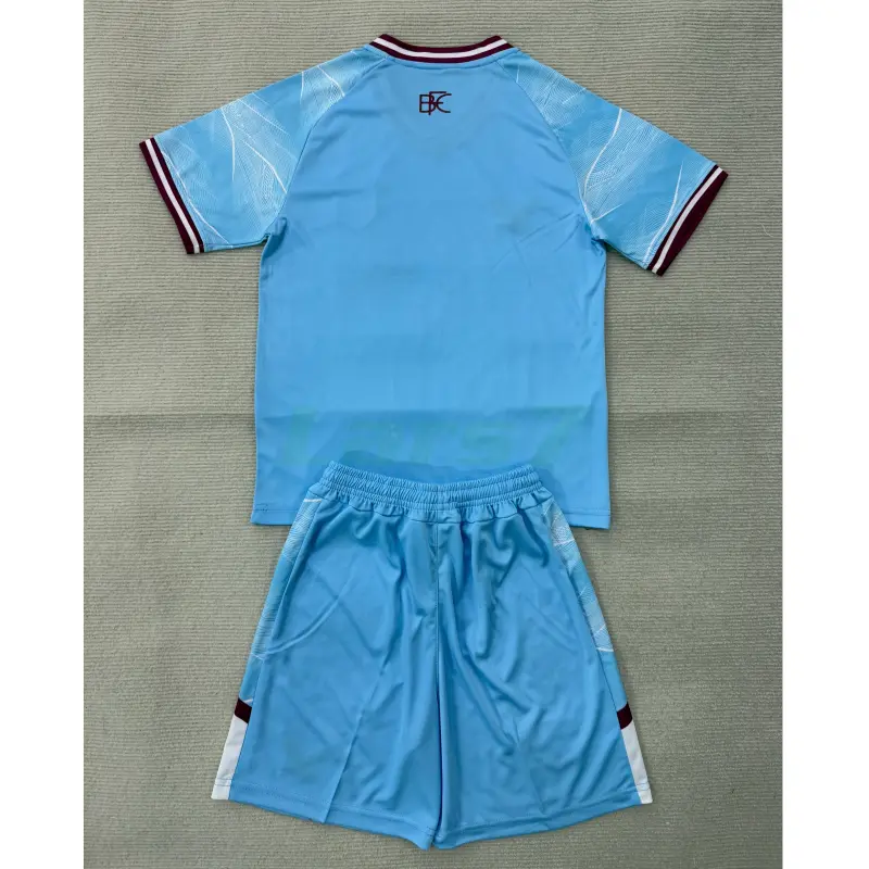 Camiseta Burnley FC 2ª Equipación 2025/2026 Azul Claro Niño Kit
