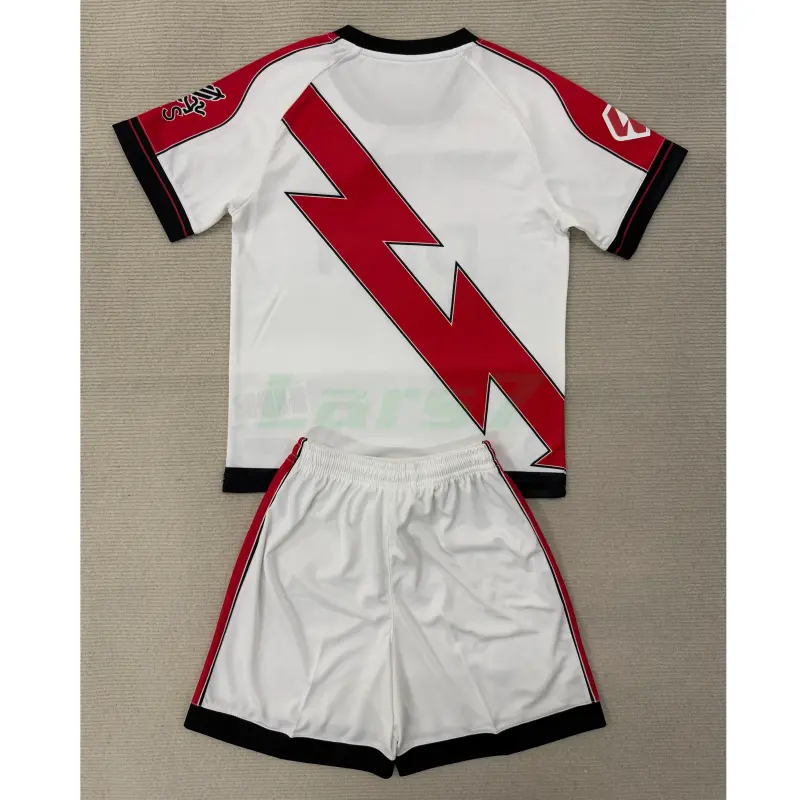 Camiseta Rayo Vallecano 1ª Equipación 2025/2026 Blanco/Rojo con Parche La Liga