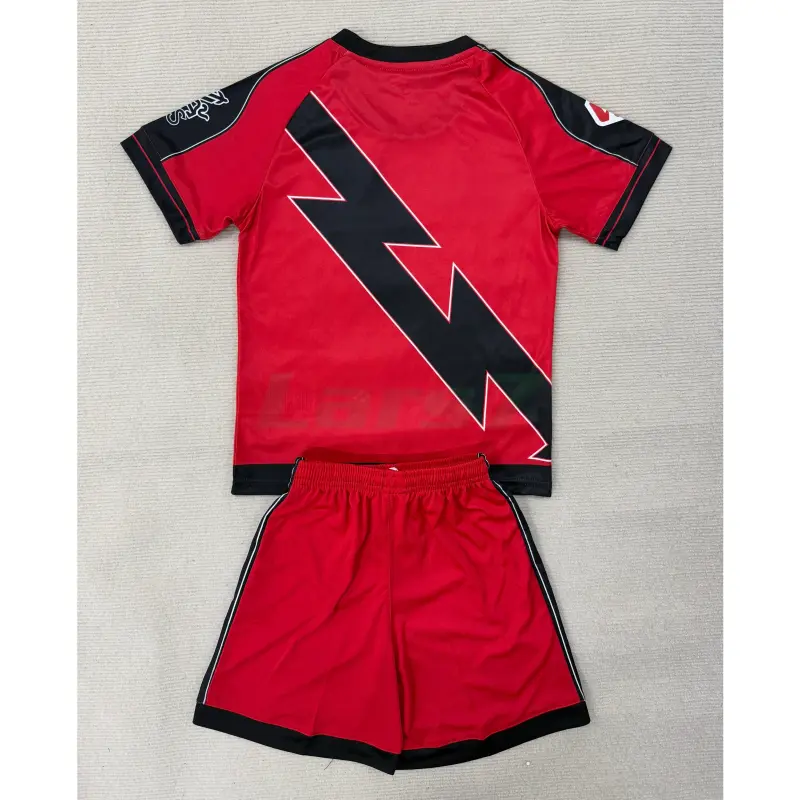 Camiseta Rayo Vallecano 2ª Equipación 2025/2026 Rojo/Negro con Parche La Liga