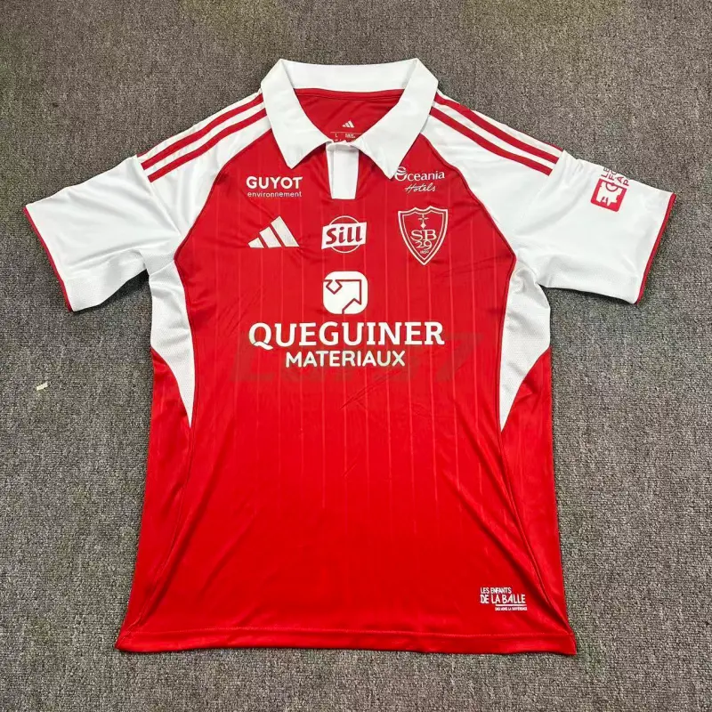 Camiseta Stade Brestois 1ª Equipación 2025/2026 Rojo