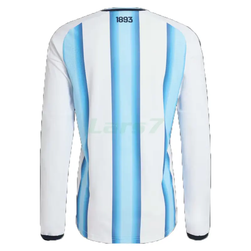 Camiseta Argentina 1ª Equipación 2026 ML Azul/Blanco con FIFA2022