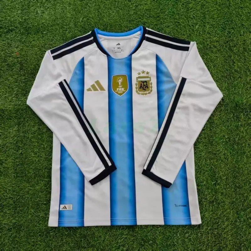 Camiseta Argentina 1ª Equipación 2026 ML Azul/Blanco con FIFA2022