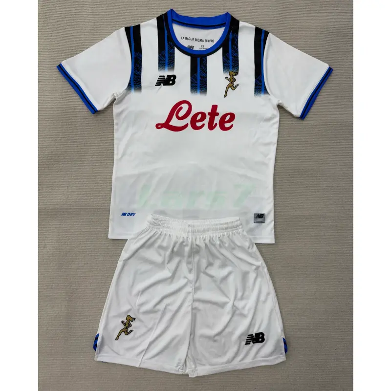 Camiseta Atalanta BC 2ª Equipación 2025/2026 Blanco Niño Kit