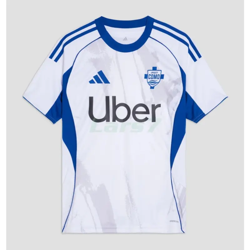 Camiseta Como 1907 2ª Equipación 2025/2026 Blanco/Azul