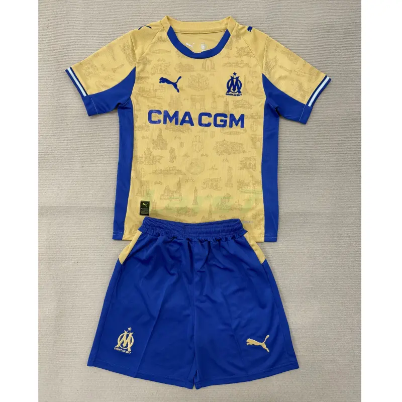 Camiseta Olympique Marsella 4ª Equipación 2025/2026 Oro/Azul