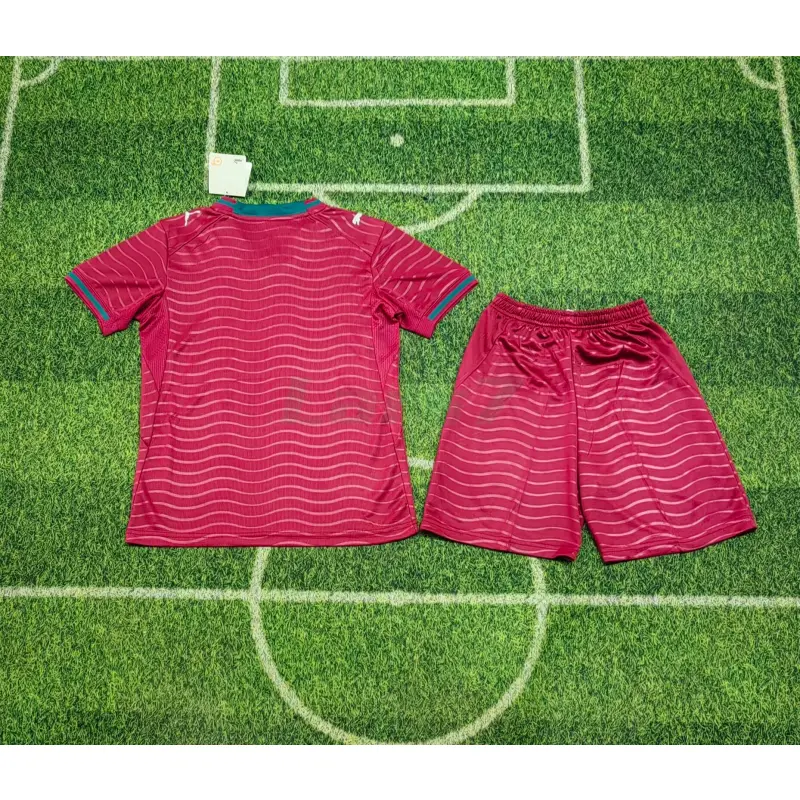 Camiseta Portugal 1ª Equipación Mundial 2026 Rojo Niño Kit