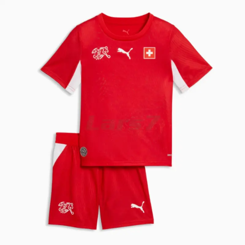 Camiseta Suiza 1ª Equipación Mundial 2026 Rojo Niño Kit