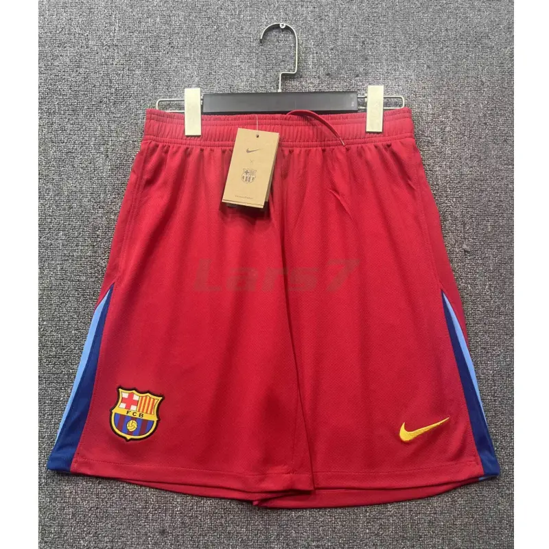 Pantalón Corto Barcelona 4ª Equipación 2025/2026 Rojo