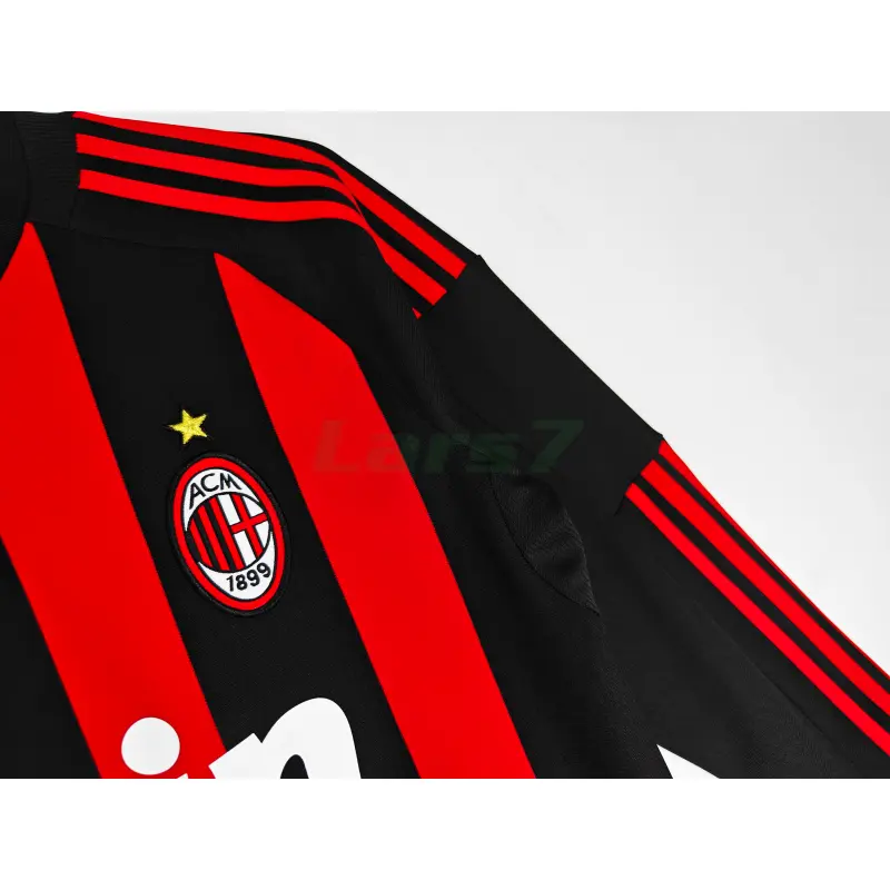 Camiseta AC Milan 1ª Equipación Retro 2008/09 ML Rojo/Negro