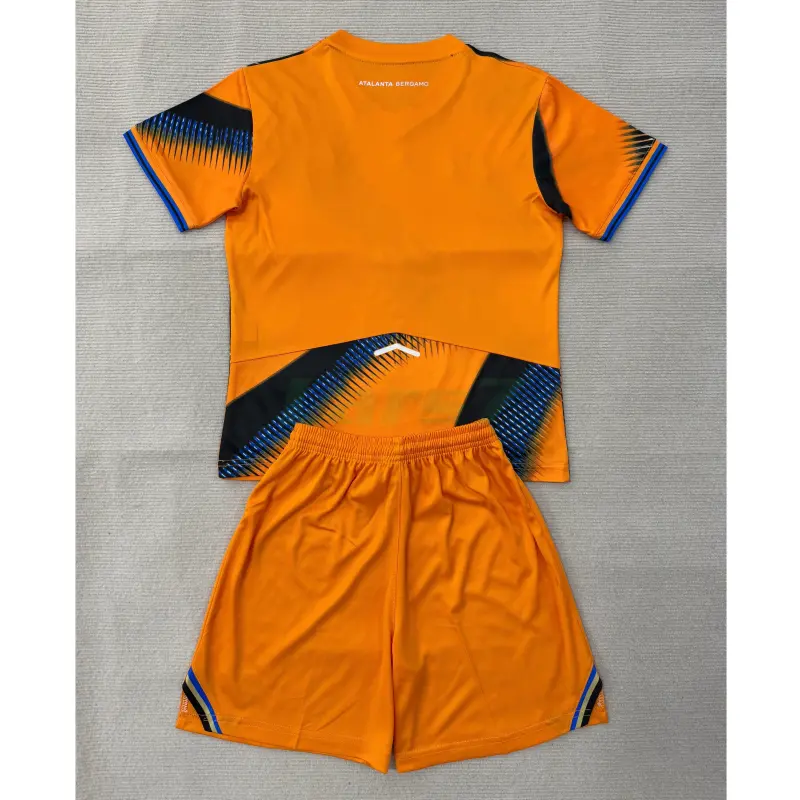 Camiseta Atalanta BC 3ª Equipación 2025/2026 Naranja/Azul Niño Kit