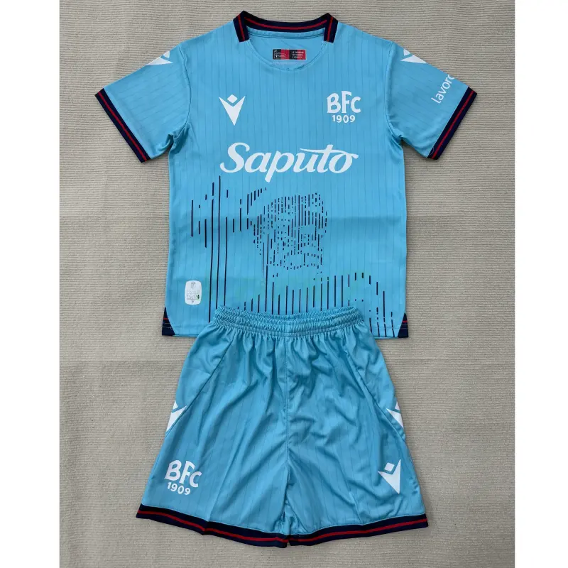 Camiseta Bologna 3ª Equipación 2025/2026 Azul Claro Niño Kit