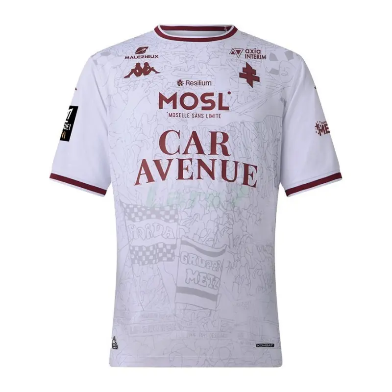 Camiseta FC Metz 2ª Equipación 2025/2026 Blanco