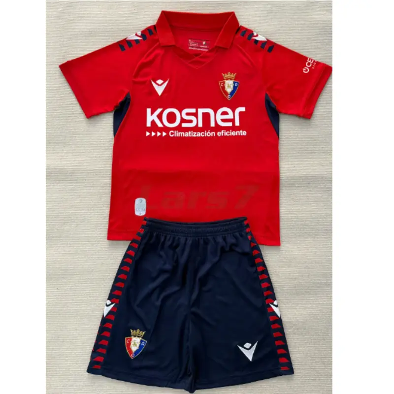 Camiseta Osasuna 1ª Equipación 2025/2026 Rojo Niño Kit