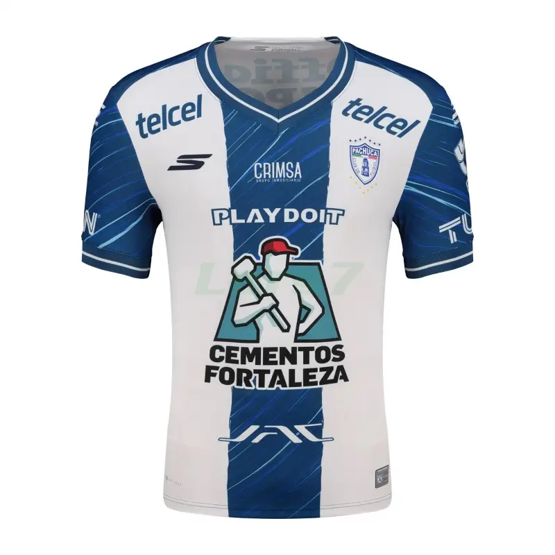 Camiseta Pachuca 1ª Equipación 2025/2026 Blanco/Azul