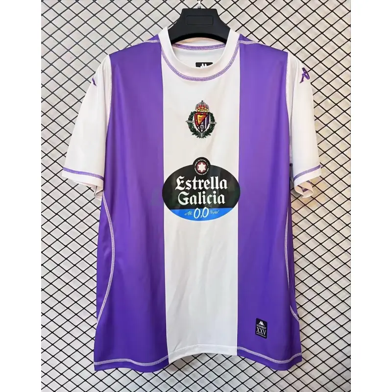 Camiseta Real Valladolid 2025/2026 Versión Especial Morado/Blanco con Parche La Liga