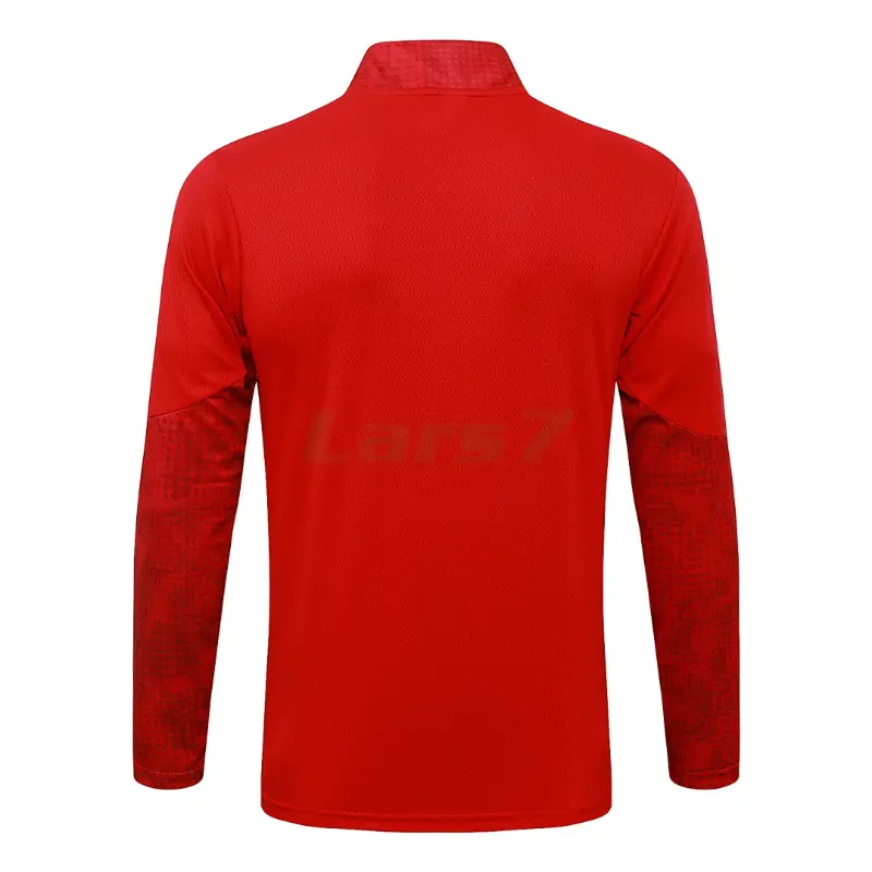 Sudadera De Entrenamiento AC Milan 2025/2026 Rojo/Blanco con Estampado