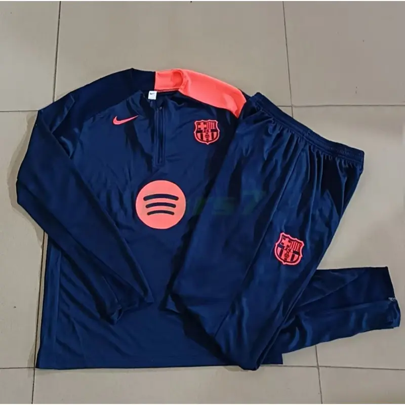 Sudadera De Entrenamiento Barcelona 2025/2026 Azul Marino/Naranja