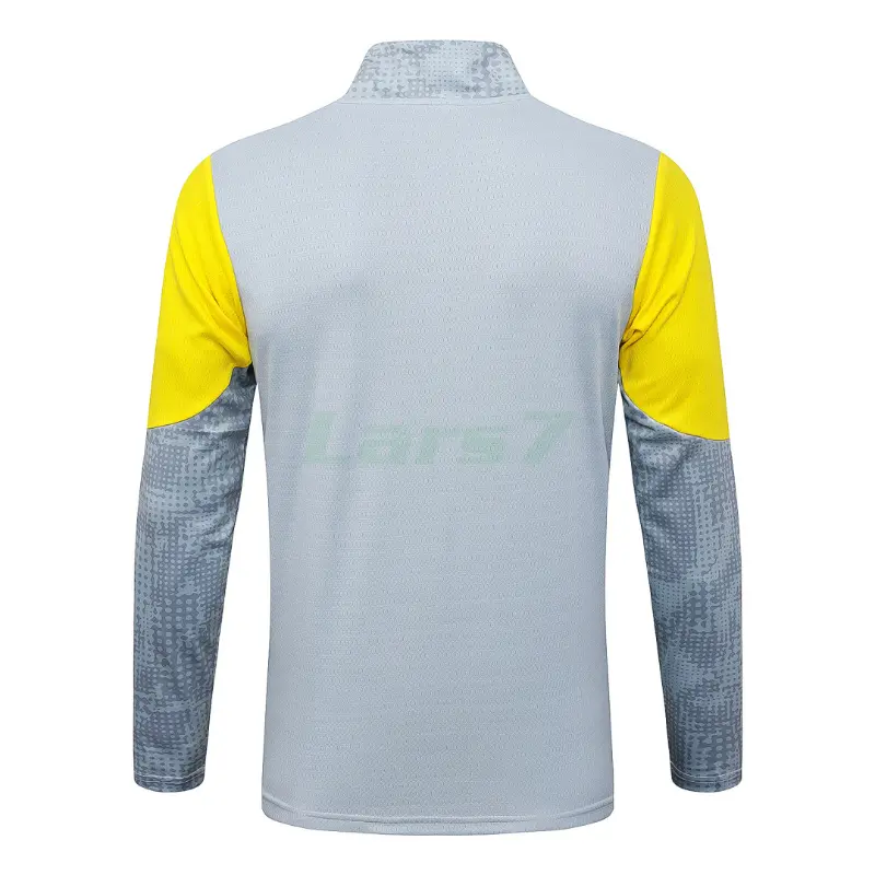 Sudadera De Entrenamiento Borussia Dortmund 2025/2026 Gris Claro/Amarillo