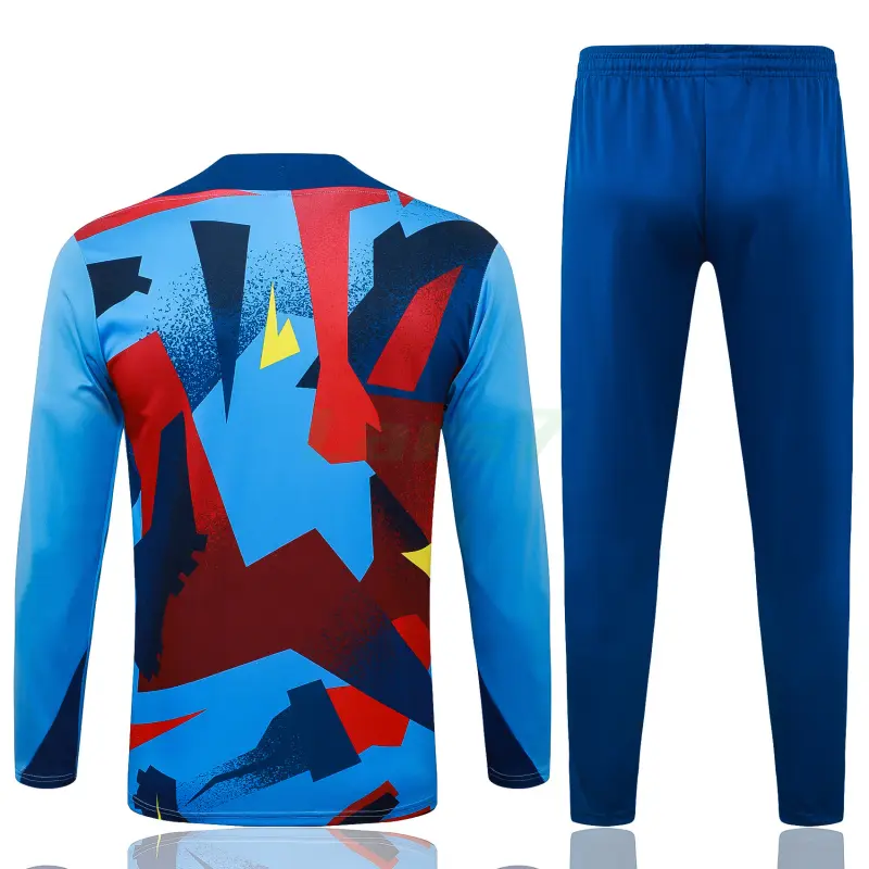 Sudadera De Entrenamiento Barcelona 2025/2026 Kit Azul/Amarillo/Rojo con Estampado