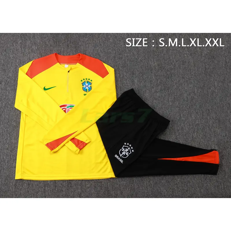 Sudadera De Entrenamiento Brasil 2025/2026 Kit Amarillo