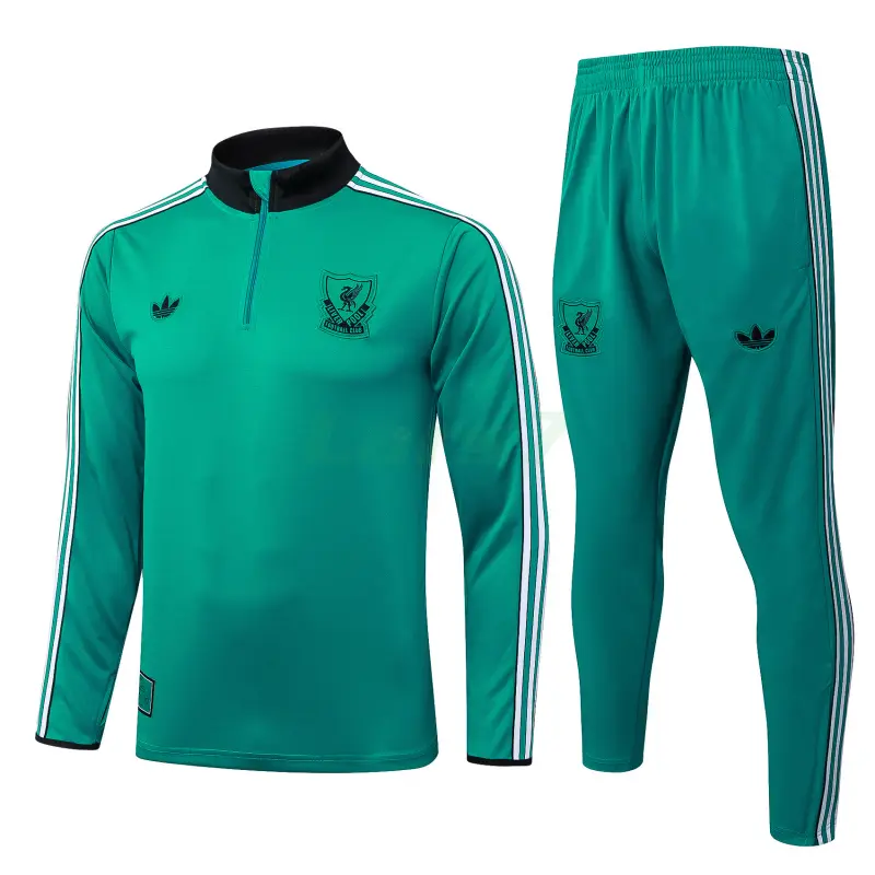 Sudadera De Entrenamiento Liverpool 2025/2026 Kit Verde/Negro/Blanco
