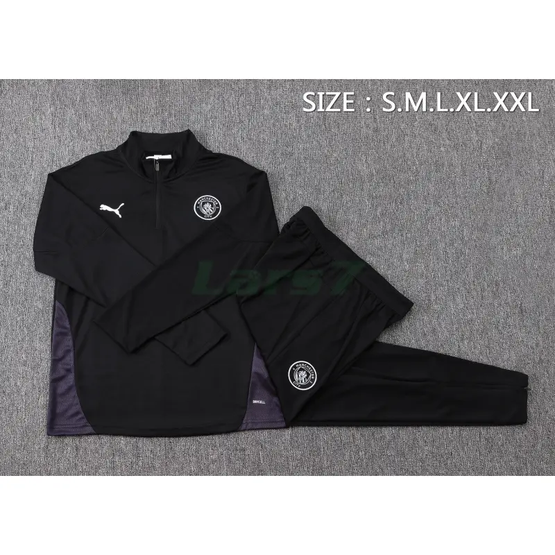 Sudadera De Entrenamiento Manchester City 2025/2026 Kit Negro/Blanco