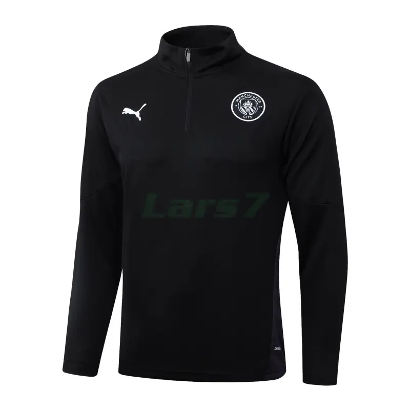 Sudadera De Entrenamiento Manchester City 2025/2026 Negro/Blanco